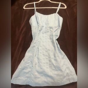 Blue Spaghetti Strap Sundress